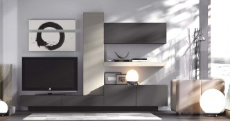 SKU#201740 - Modern Wall Unit Composition H1 by Natural, Spain