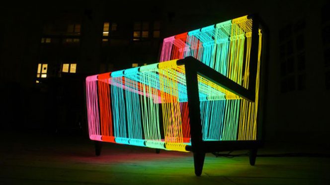 Illuminated Disco Chair by Kiwi & Pom