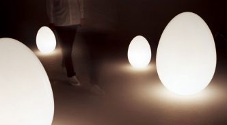 Easter Furniture: L'Uovo Floor Lamp by Shigeru Uchida