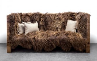 Long Wool Sofa by Sentient Furniture