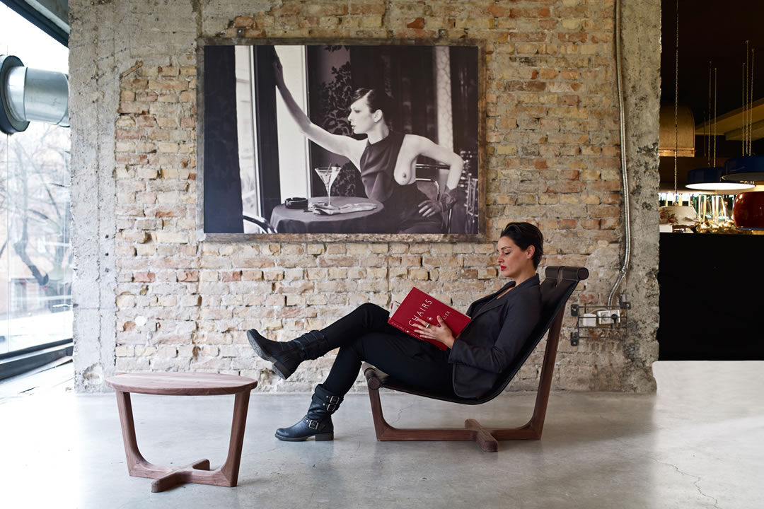 Armada High Armchair by Zoran Jedrejcic for Hookl und Stool