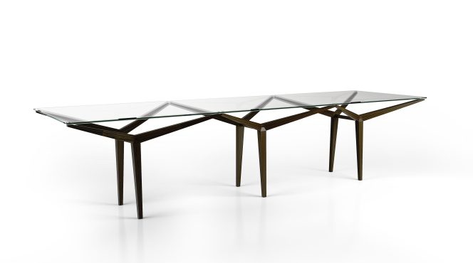 Double Frame Table by Iosa Ghini Associati for Rossato Arredamenti