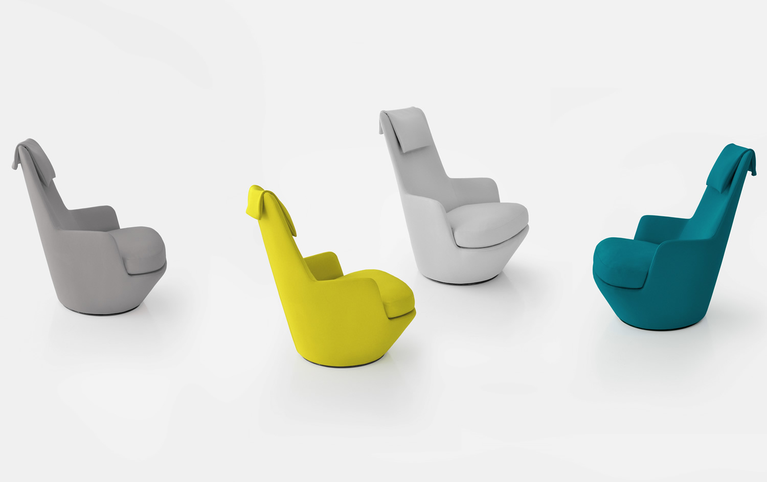 Hi Turn Swivel Armchair by BENSEN