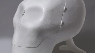 #SohoHalloween: Sensory Deprivation Skull Chair by Joep van Lieshout