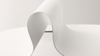 Softer Than Steel Bench by Nendo for Desalto