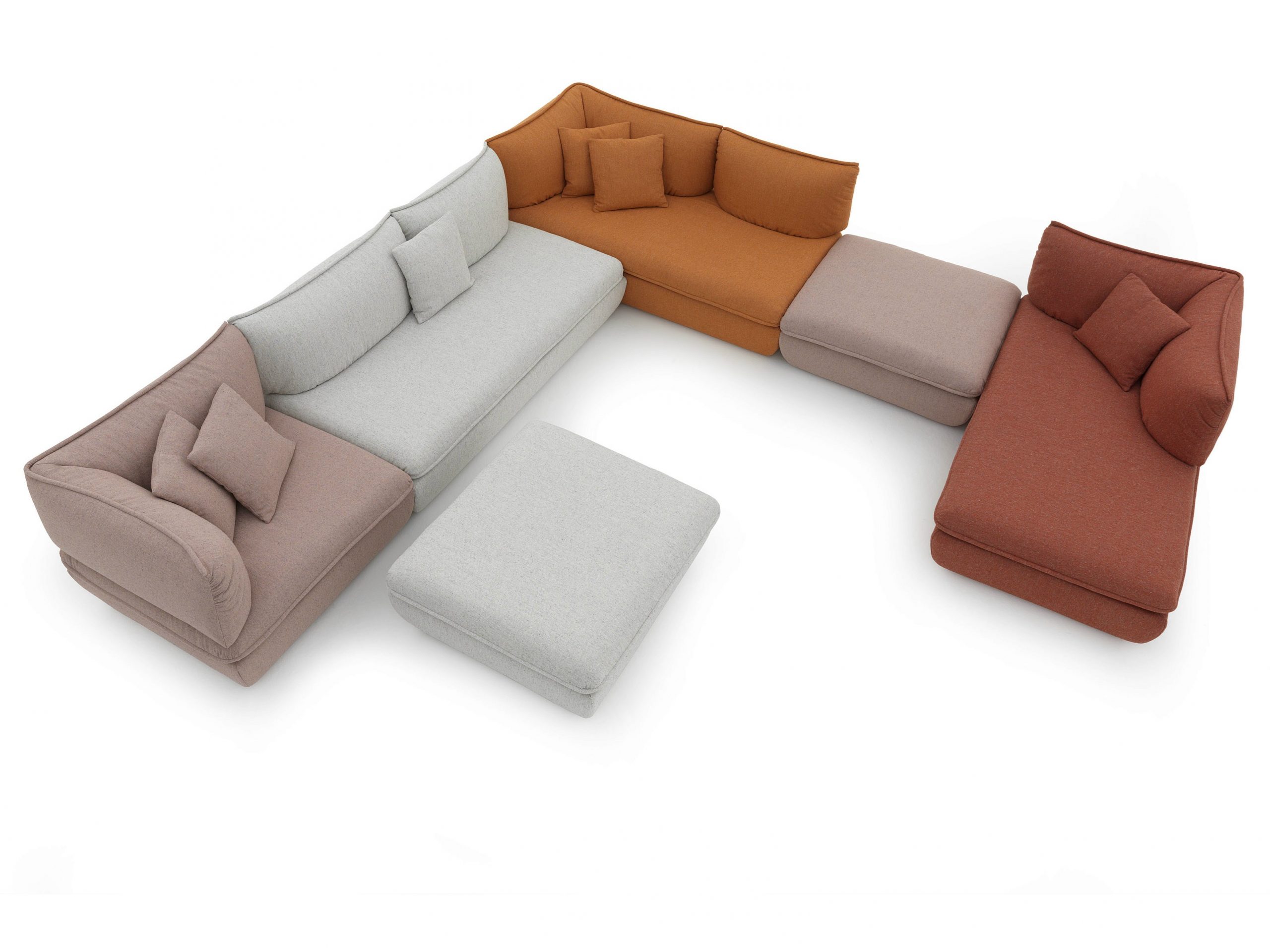 Mimic Modular Sofa by Monica Förster for De Padova
