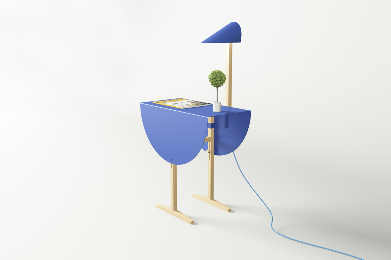 Ostrich Side Table by Mario Tsai for Valsecchi 1918