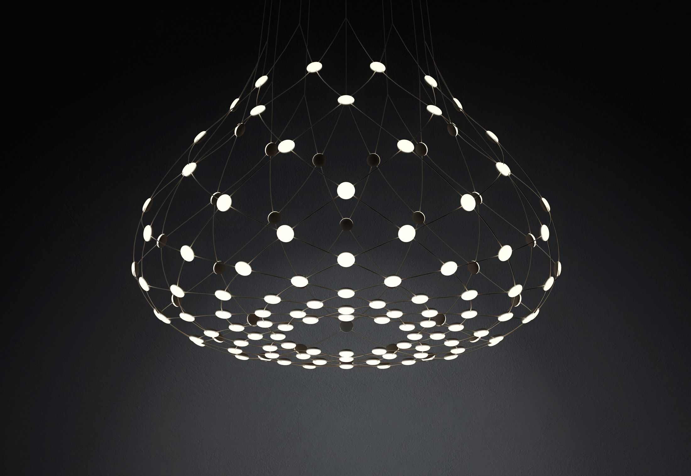 Mesh Suspension Lamp by Francisco Gomez Paz for Luceplan