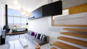 Split Level Apartment in Nicosia, Cyprus by M.O.B Interior Architects
