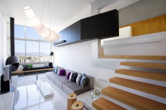 Split Level Apartment in Nicosia, Cyprus by M.O.B Interior Architects