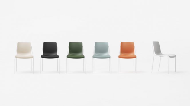 Offset-frame Chairs by Nendo for Kokuyo