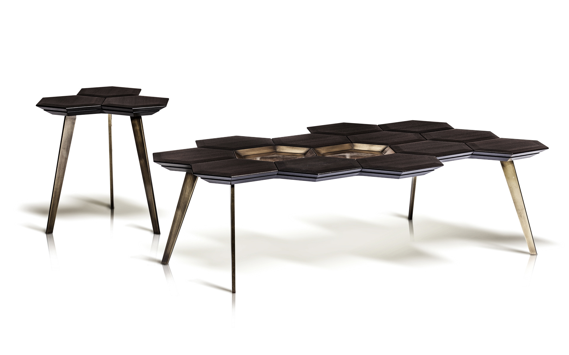 Icy-A Coffee Table & Side Table by Marconato Maurizio & Terry Zappa for ENNE