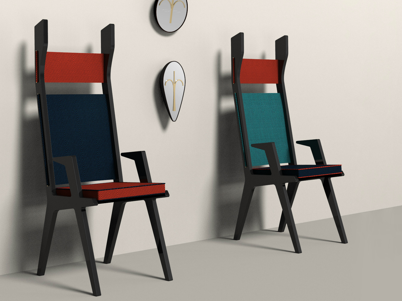 Colette Armchairs by Lorenza Bozzoli for Colé
