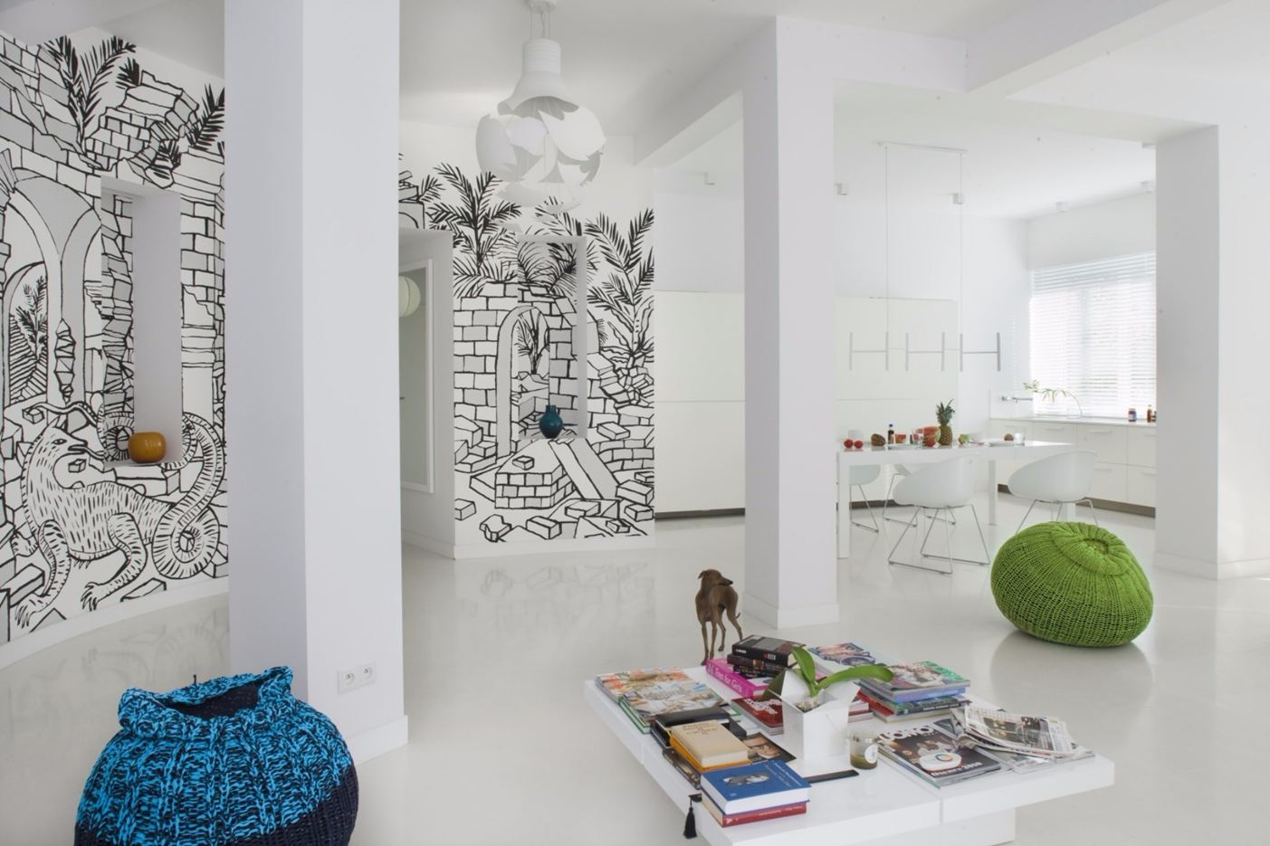 Shades of White Apartment in Warsaw, Poland by Mood Works