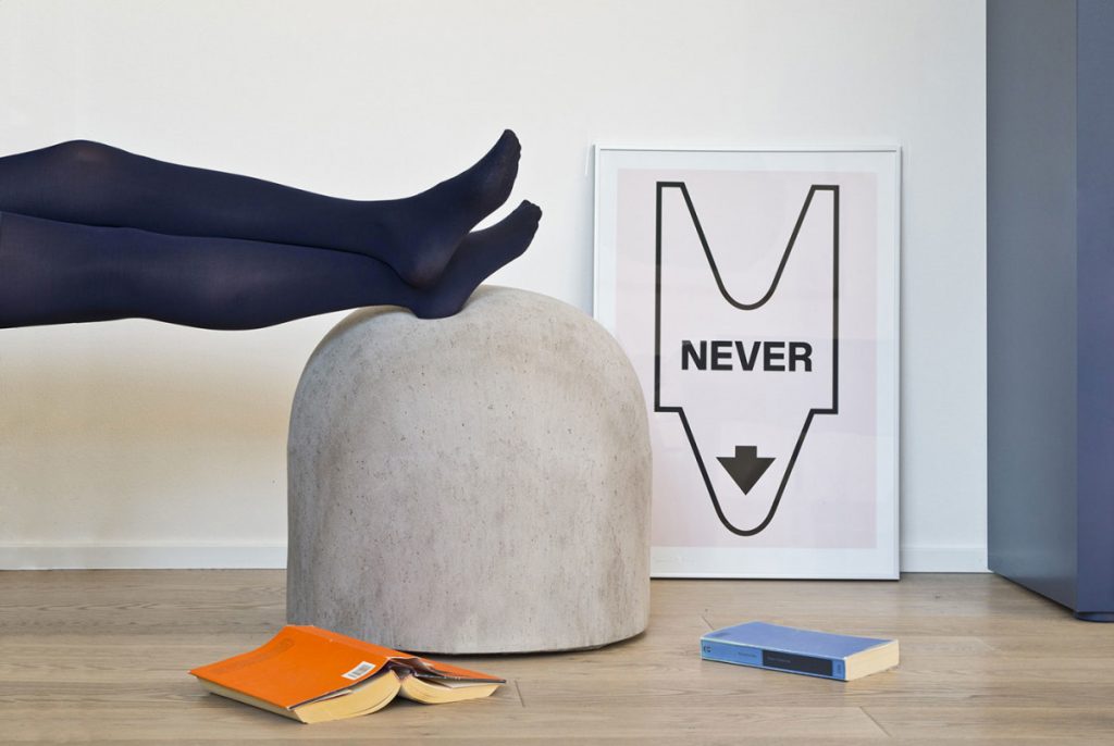 Bard Footstool by Giulio Iacchetti for Internoitaliano