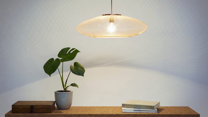 Fiber Pattern Lamp by Atelier Robotiq