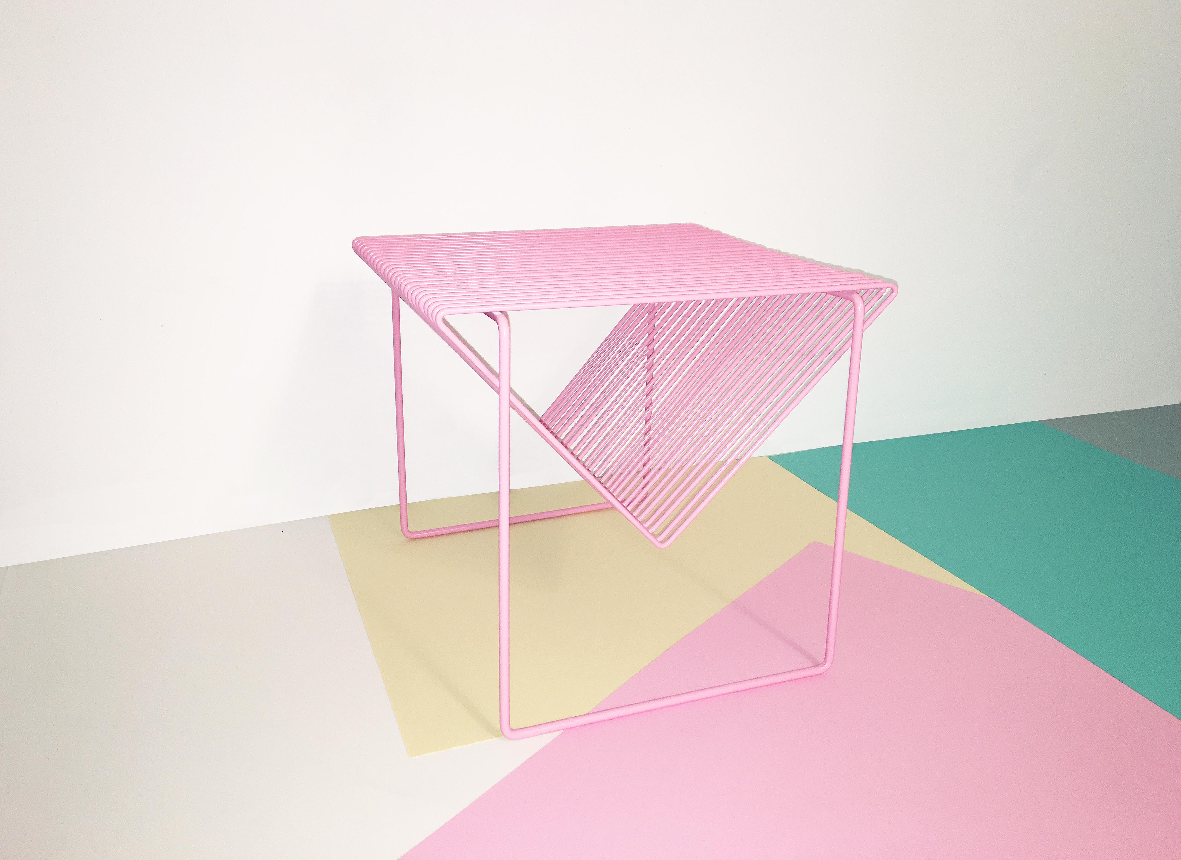 Steel Wire Side Table by Bordbord