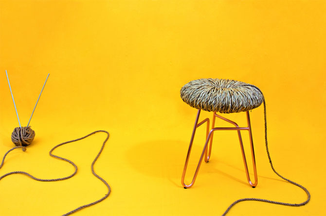 Donut Stool by Alessandra Baldereschi for MOGG