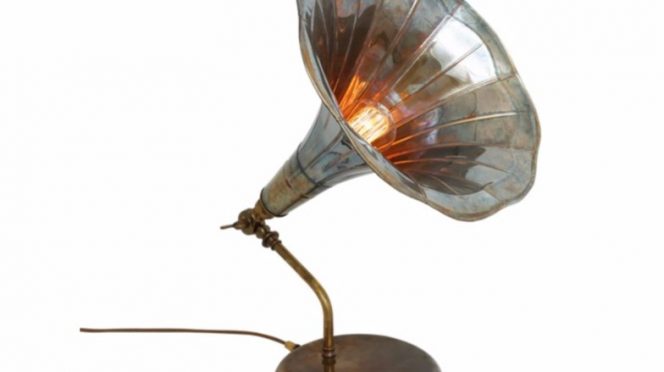 Gramophone Table Lamp by Mike Treanor for Mullan Lighting