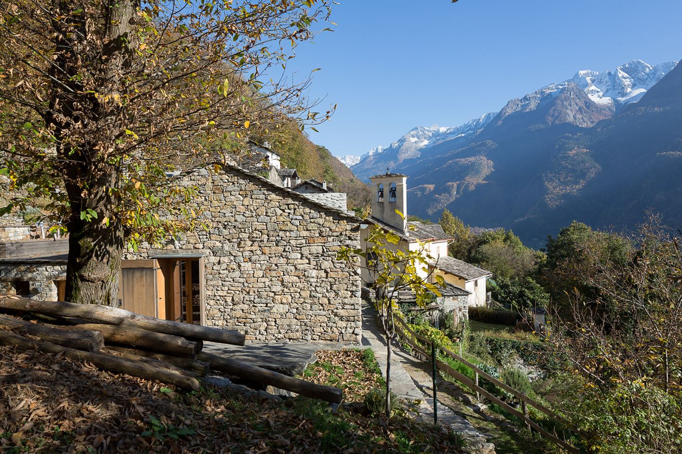 Mountain Stone House in Crana, Italy by Vudafieri Saverino Partners
