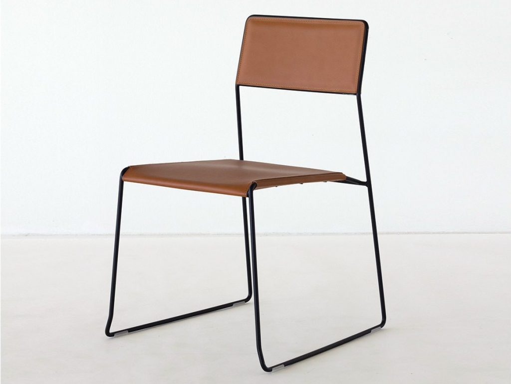 LOG LEATHER Chair by Matteo Manenti & Simone Cannolicchio for Area Declic