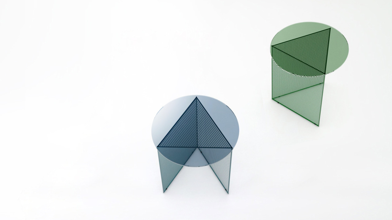 Triangle Side Tables by Arnaud Lapierre