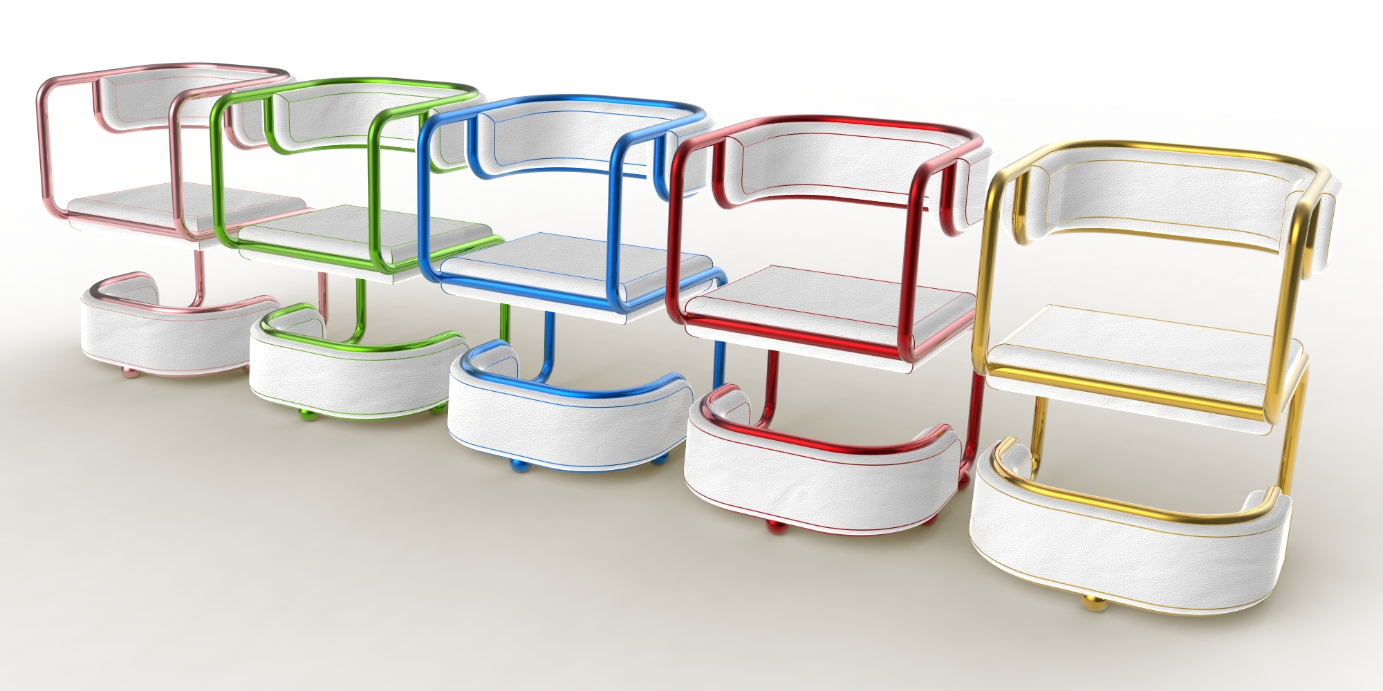 Double S Chairs by Daniele Toesca