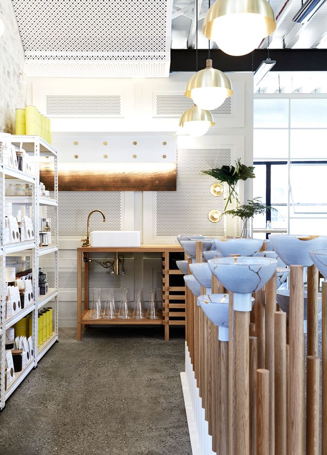 The Rabbit Hole Oraganic Tea Bar in Redfern, Australia by Matt Woods Design