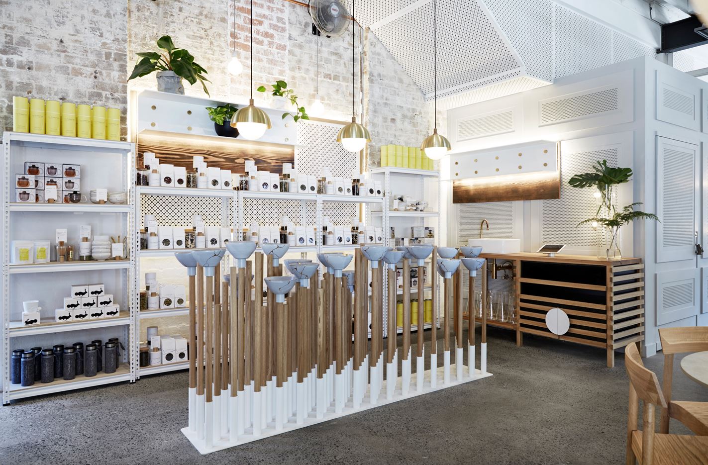 The Rabbit Hole Oraganic Tea Bar in Redfern, Australia by Matt Woods Design