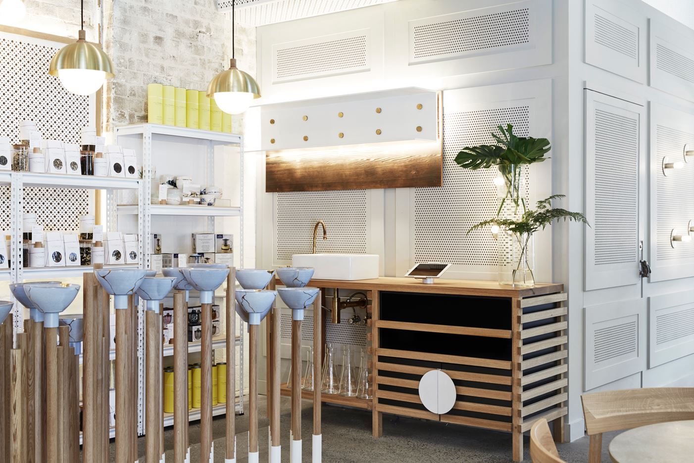 The Rabbit Hole Oraganic Tea Bar in Redfern, Australia by Matt Woods Design