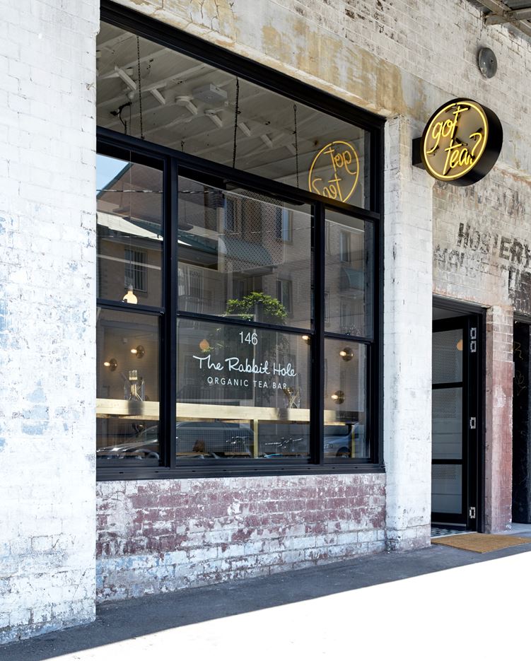 The Rabbit Hole Oraganic Tea Bar in Redfern, Australia by Matt Woods Design