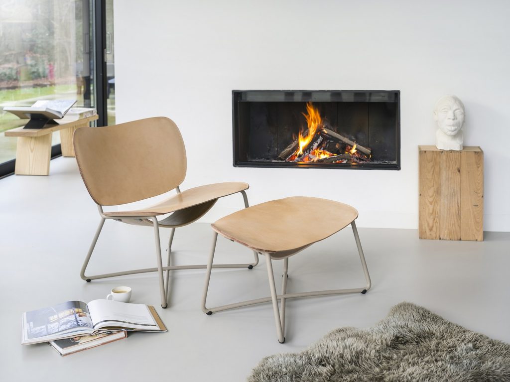 Miller Lounge Chair & Ottoman by Functionals