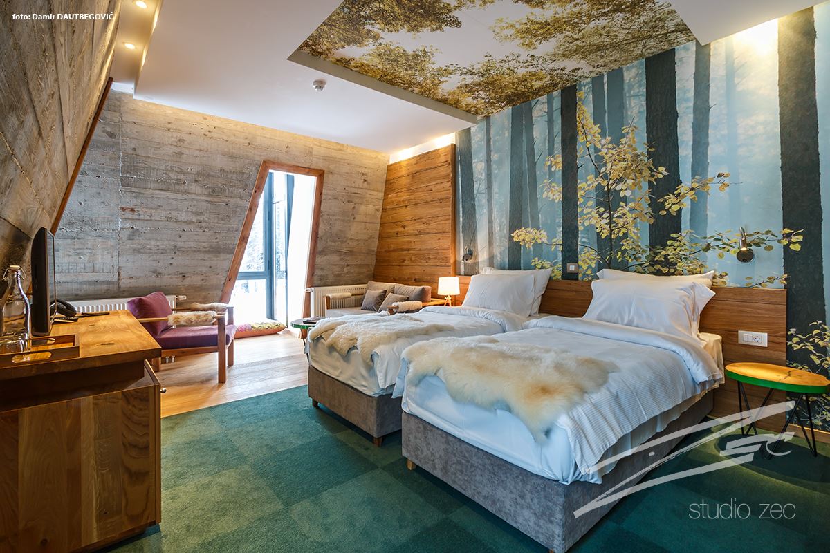 Hotel Pino in Sarajevo, Bosnia by Studio ZEC