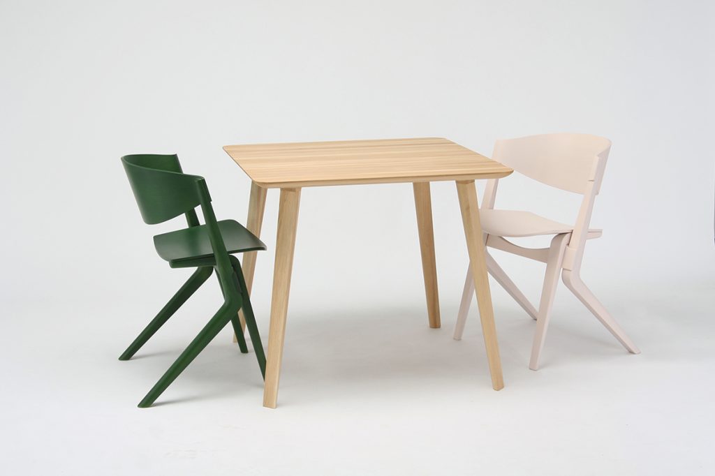 SCOUT Dining Chairs & Dining Table by Christian Haas for Karimoku New Standard