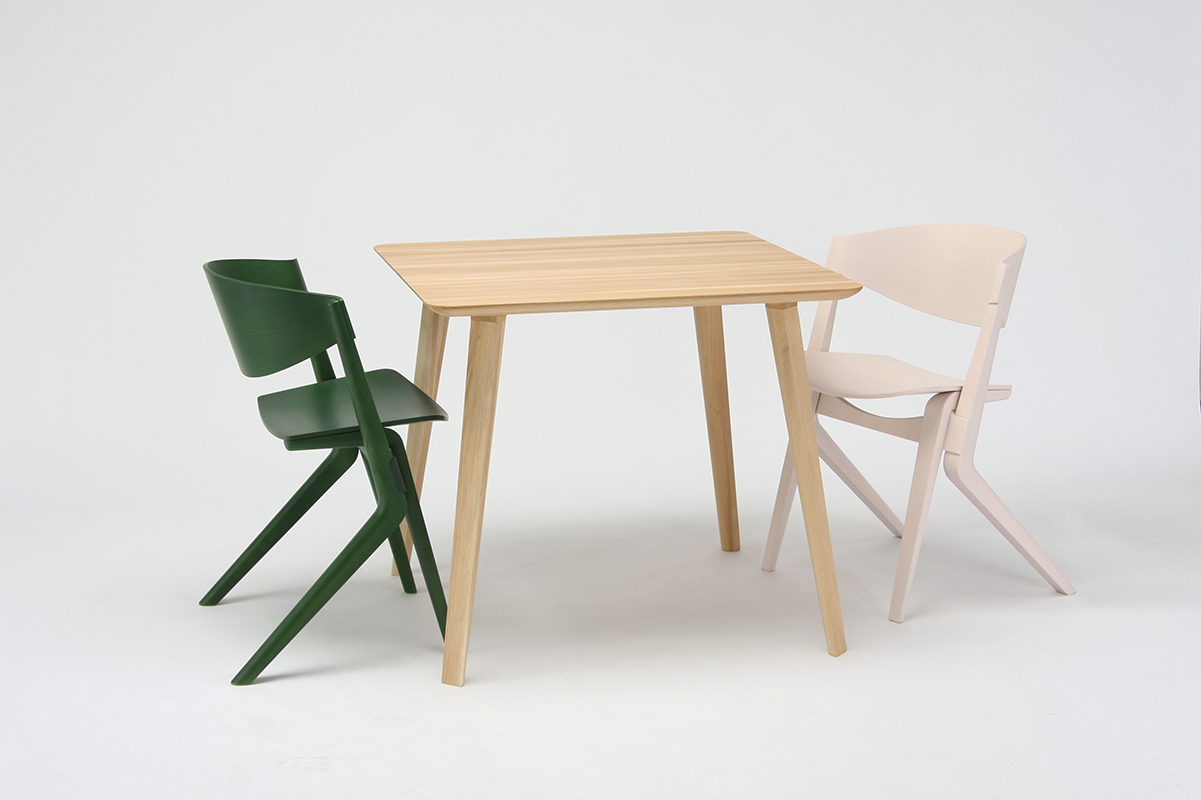 SCOUT Dining Chairs & Dining Table by Christian Haas for Karimoku New Standard