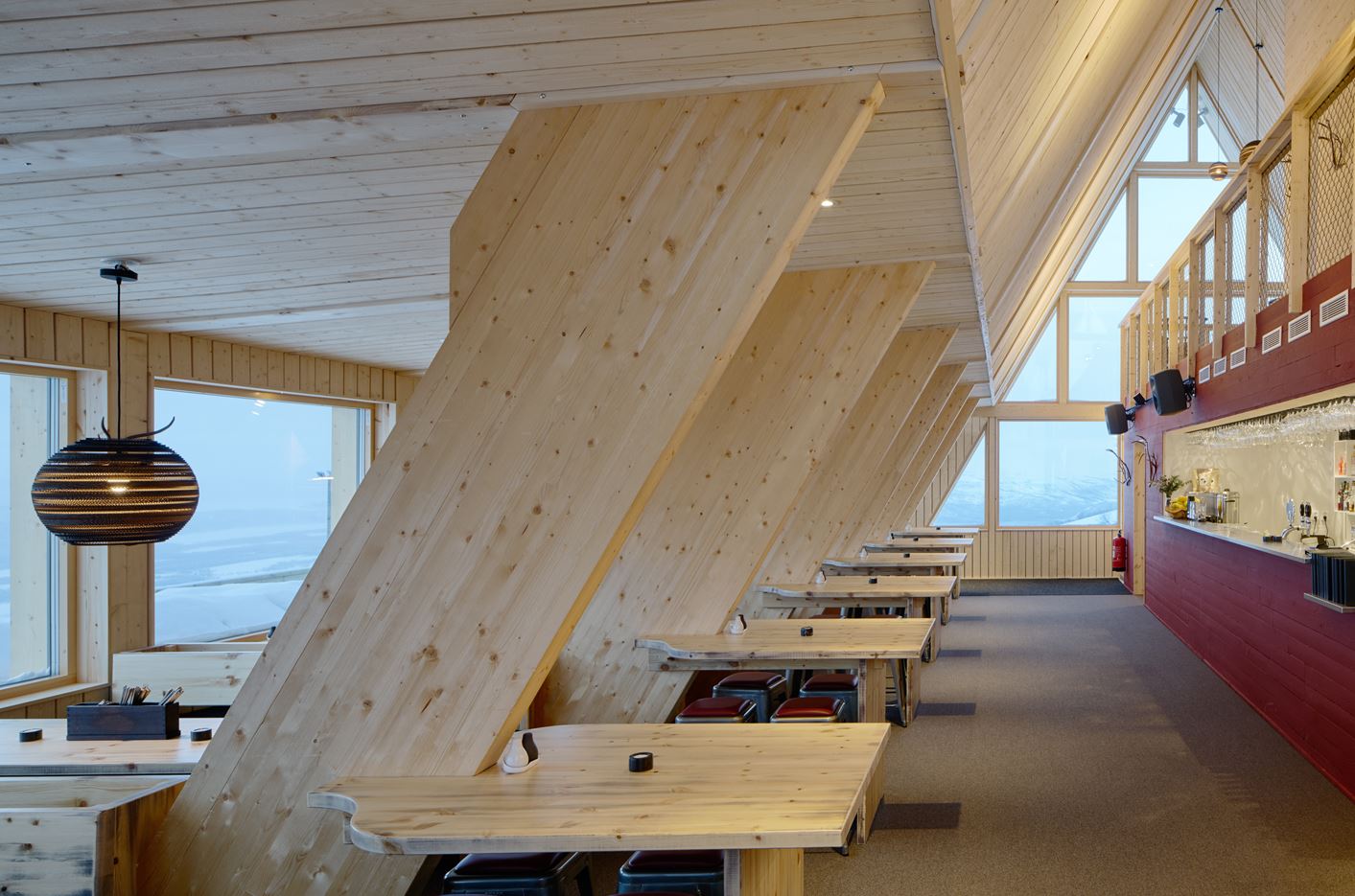 Björk Mountain Restaurant in Hemavan, Sweden by Murman Arkitekter