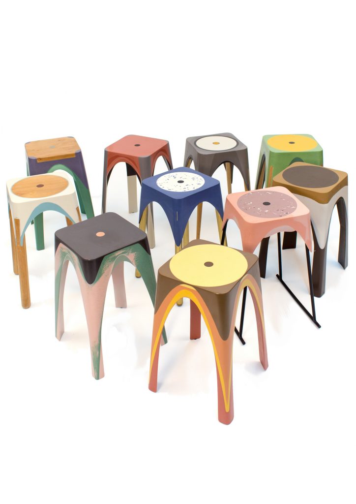 Matter of Motion Stools by Maor Aharon