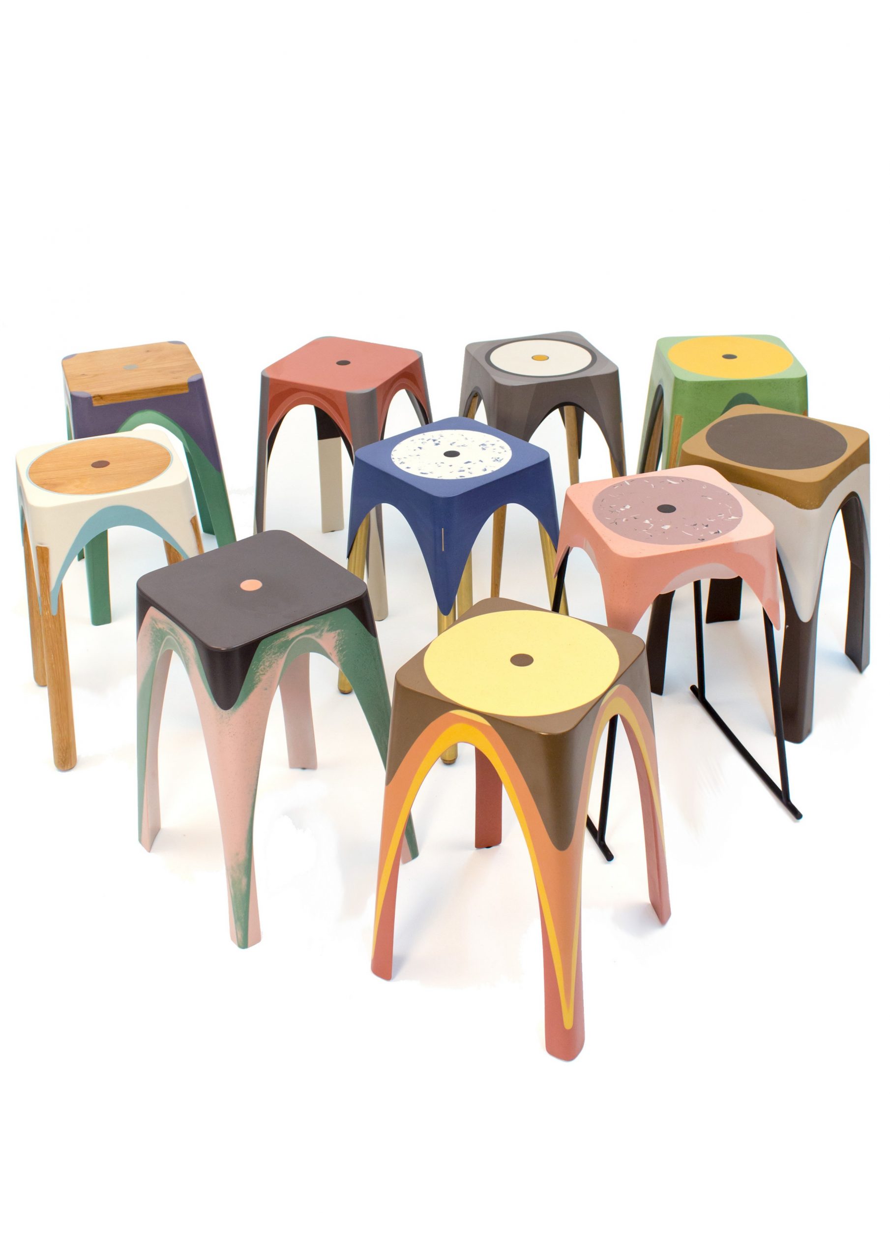 Matter of Motion Stools by Maor Aharon