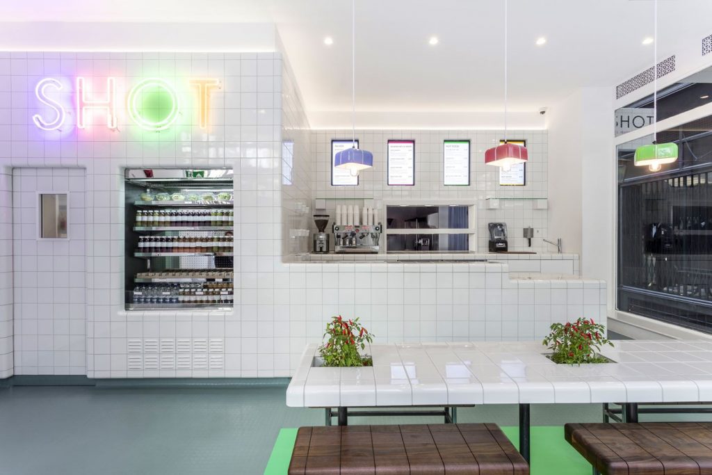 SHOT Cafe in London, UK by Wilson Holloway