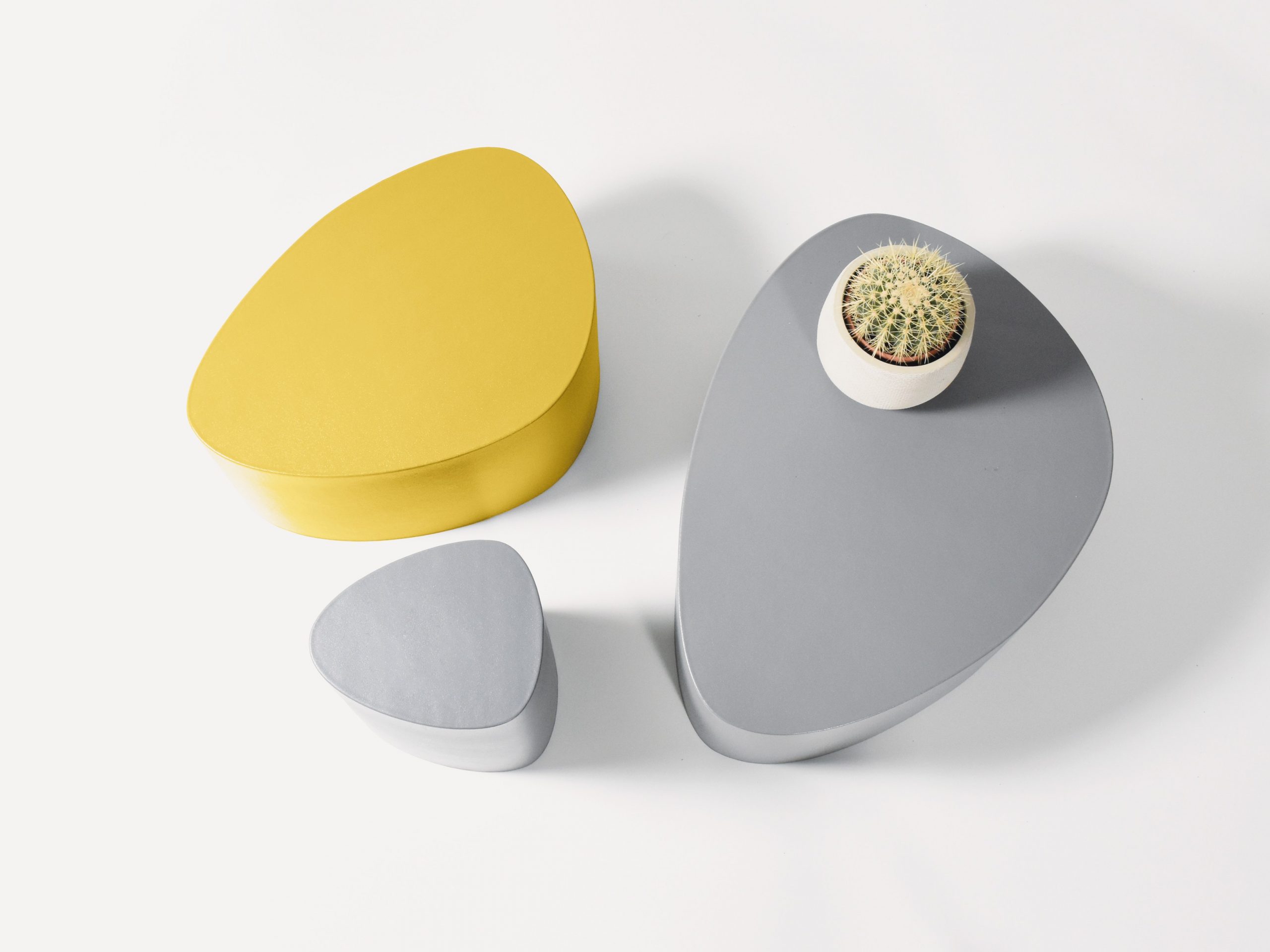 Stone Poufs by Stratta
