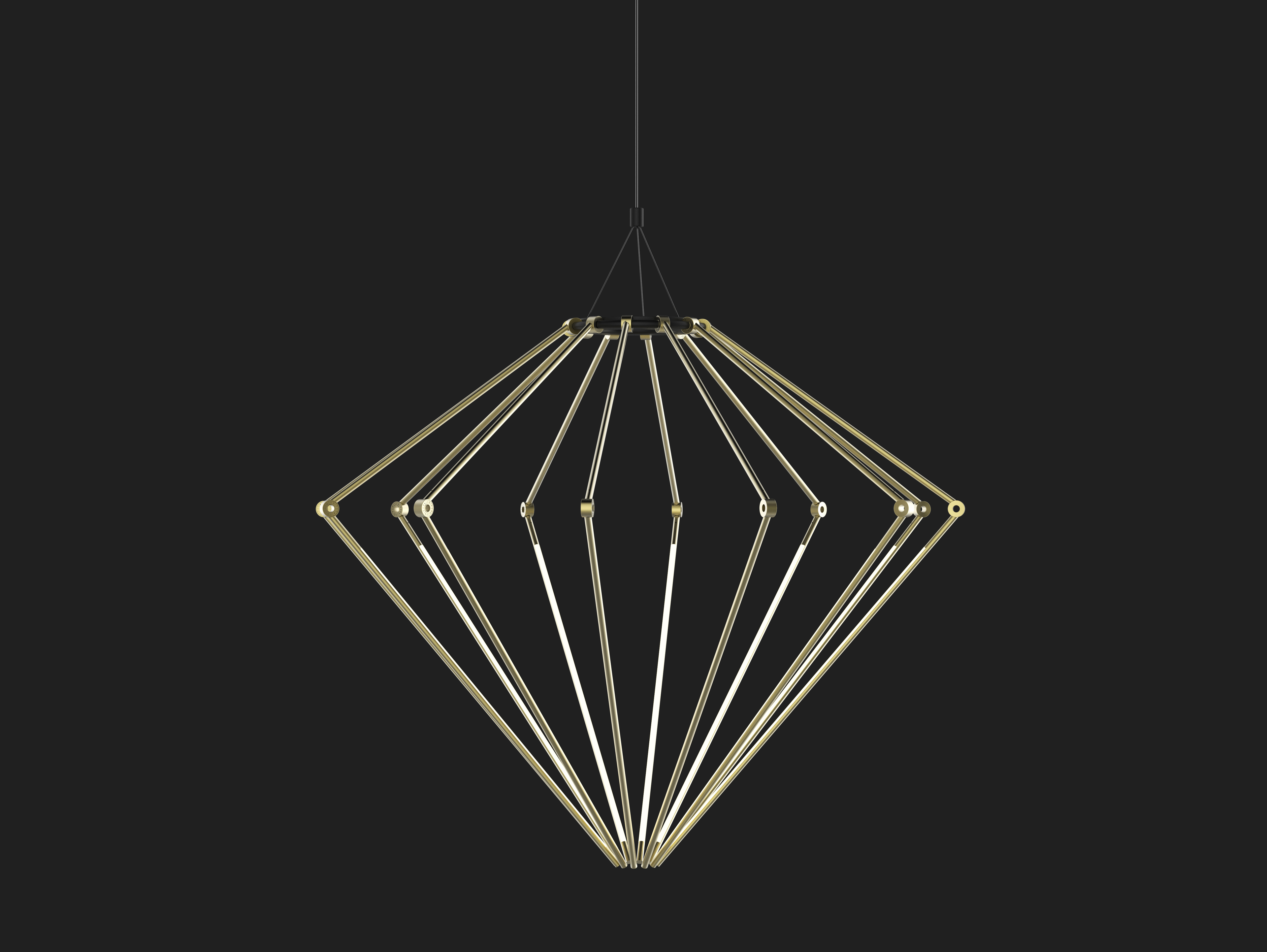 Juniper THIN Chandelier by Peter Bristol