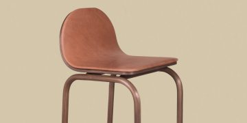 Fin High Stool by Bowen Liu