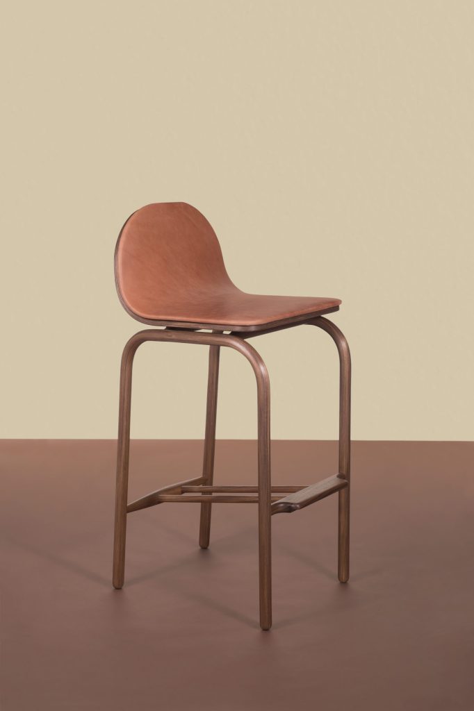 Fin High Stool by Bowen Liu