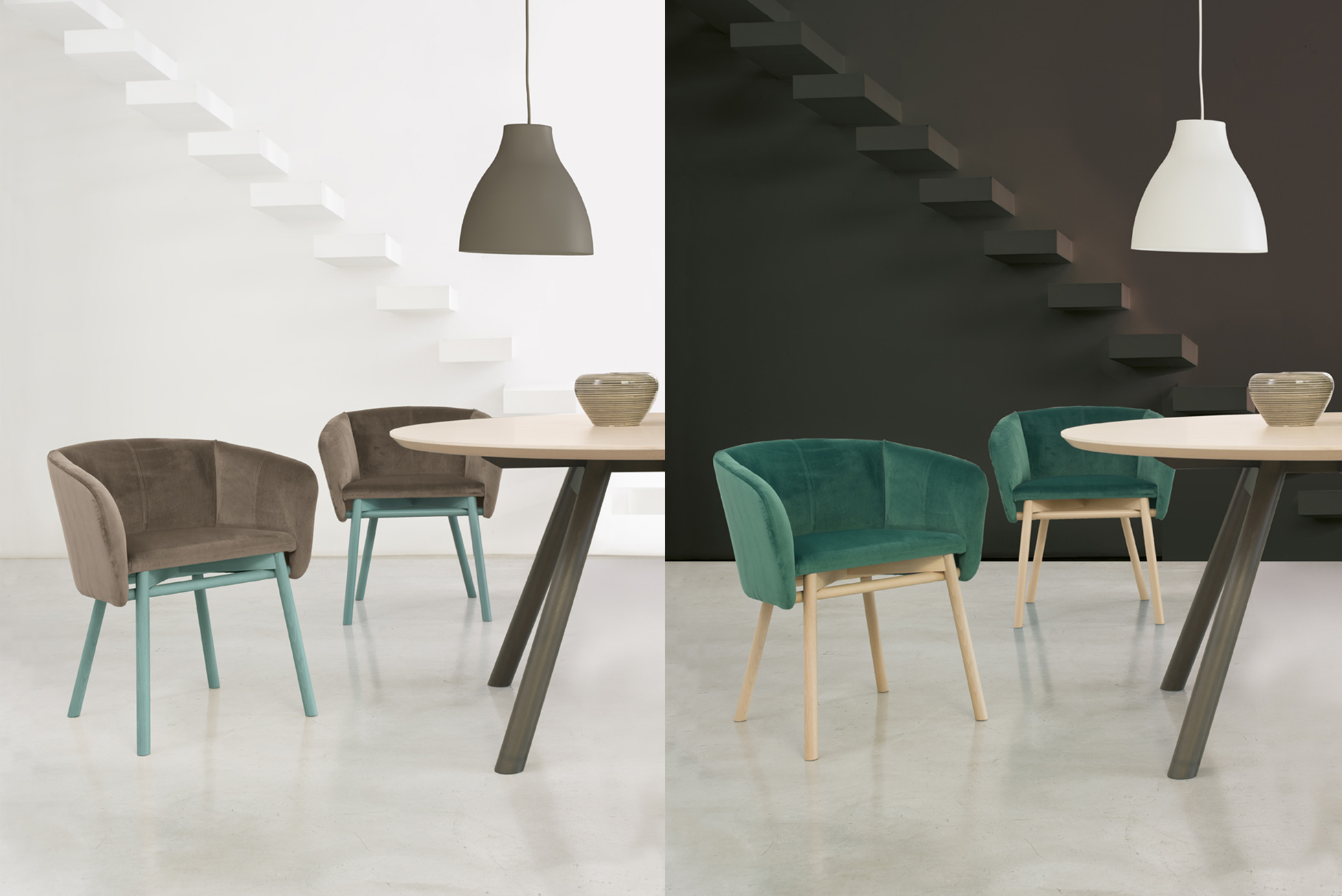Balù Dining Chairs by Emilio Nanni for Trabà