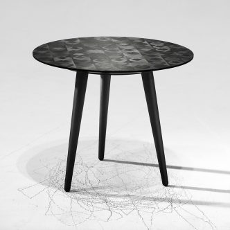 Marquetry Side Table by David Winter & Natasha Kurth