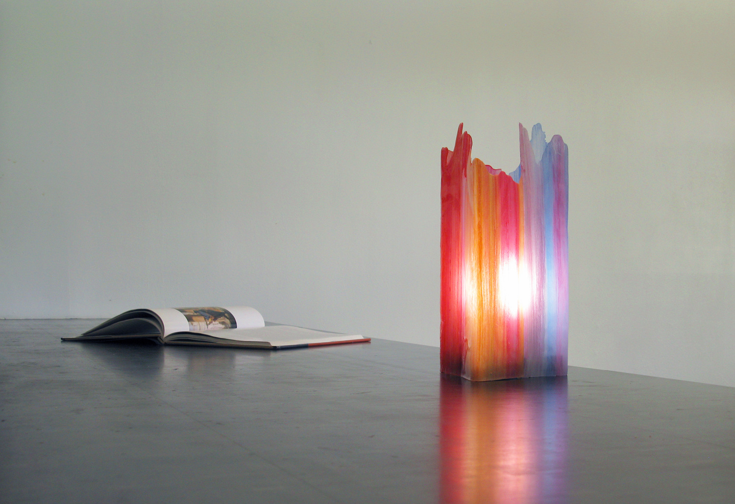 Painterly Spectrum Resin Table Lamp by Taeg Nishimoto