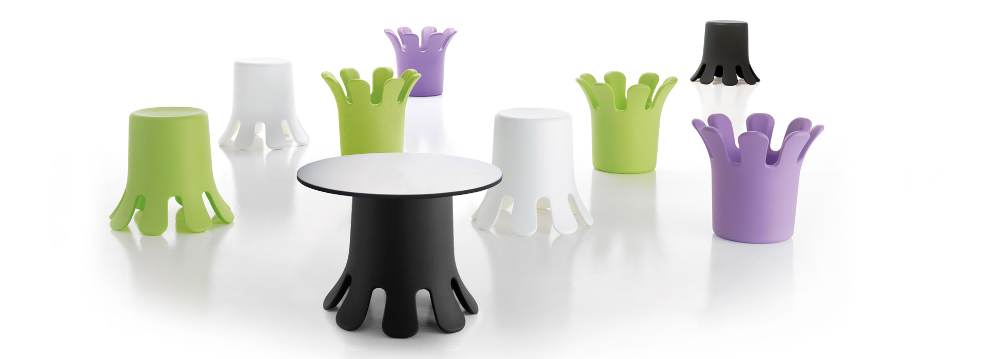 SPLASH T Coffee Tables by Kristian Aus for B-LINE