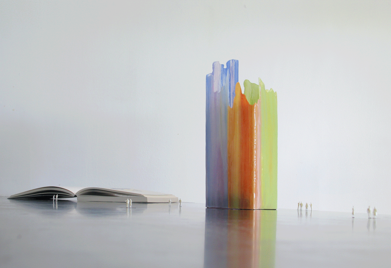 Painterly Spectrum Resin Table Lamp by Taeg Nishimoto