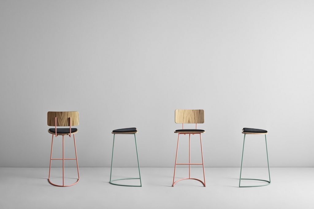 Boomerang Barstool by Cardeoli for Missana