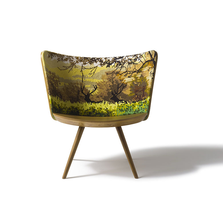 Embroidery Chair by Johan Lindstén for Cappellini